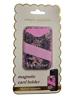 Simply Southern Pink Camouflage Magnetic Card Holder